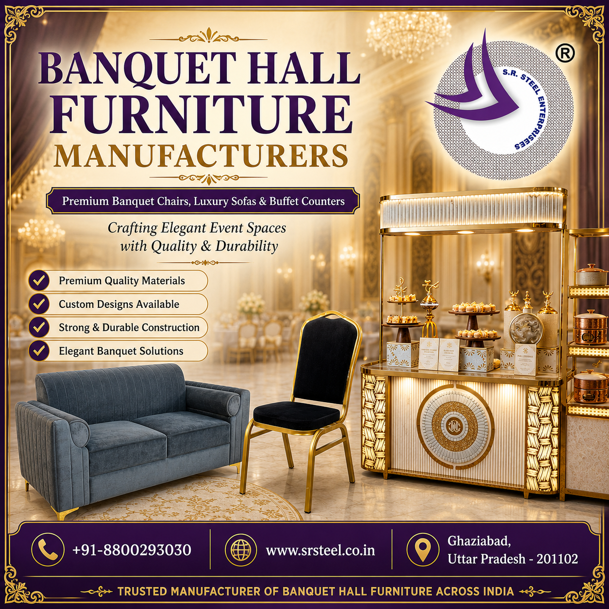 Banquet Hall Furniture Manufacturers in India